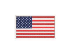 Mini America Flag Embroidery Designs