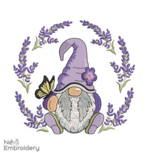 Provence Embroidery Design, Spring Gnome Embroidery Designs, Holiday Embroidery Designs