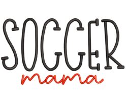 Soccer Mama Embroidery Design