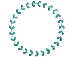 Wreath Spring Embroidery Design