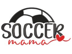 Soccer Mama Embroidery Design