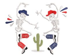 American Howdy Embroidery Design