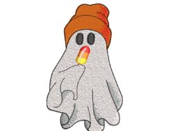 Ice Cream Ghost Embroidery Designs