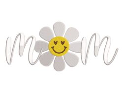 Mom Daisy Embroidery Design