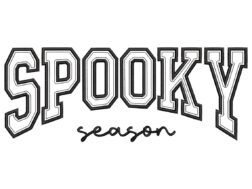 Spooky Season Embroidery Design