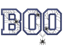 BOO Embroidery Design