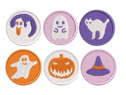 Halloween Cookies Boo Embroidery Design