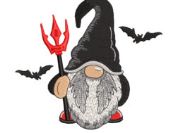 Halloween Gnome Embroidery Design