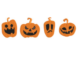 Halloween Pumpkins Embroidery Design