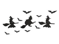 Witches Embroidery Design