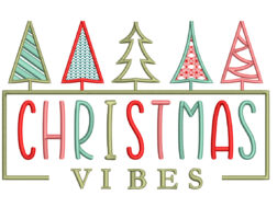 Vintage Christmas Vibes Embroidery Designs