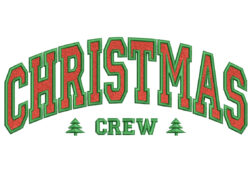 Christmas Crew Embroidery Design
