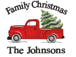 Family Christmas Embroidery Designs