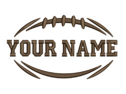 Football Halloween Embroidery Design