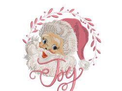 Joy Santa Claus Embroidery Design