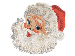 Retro Santa Embroidery Design