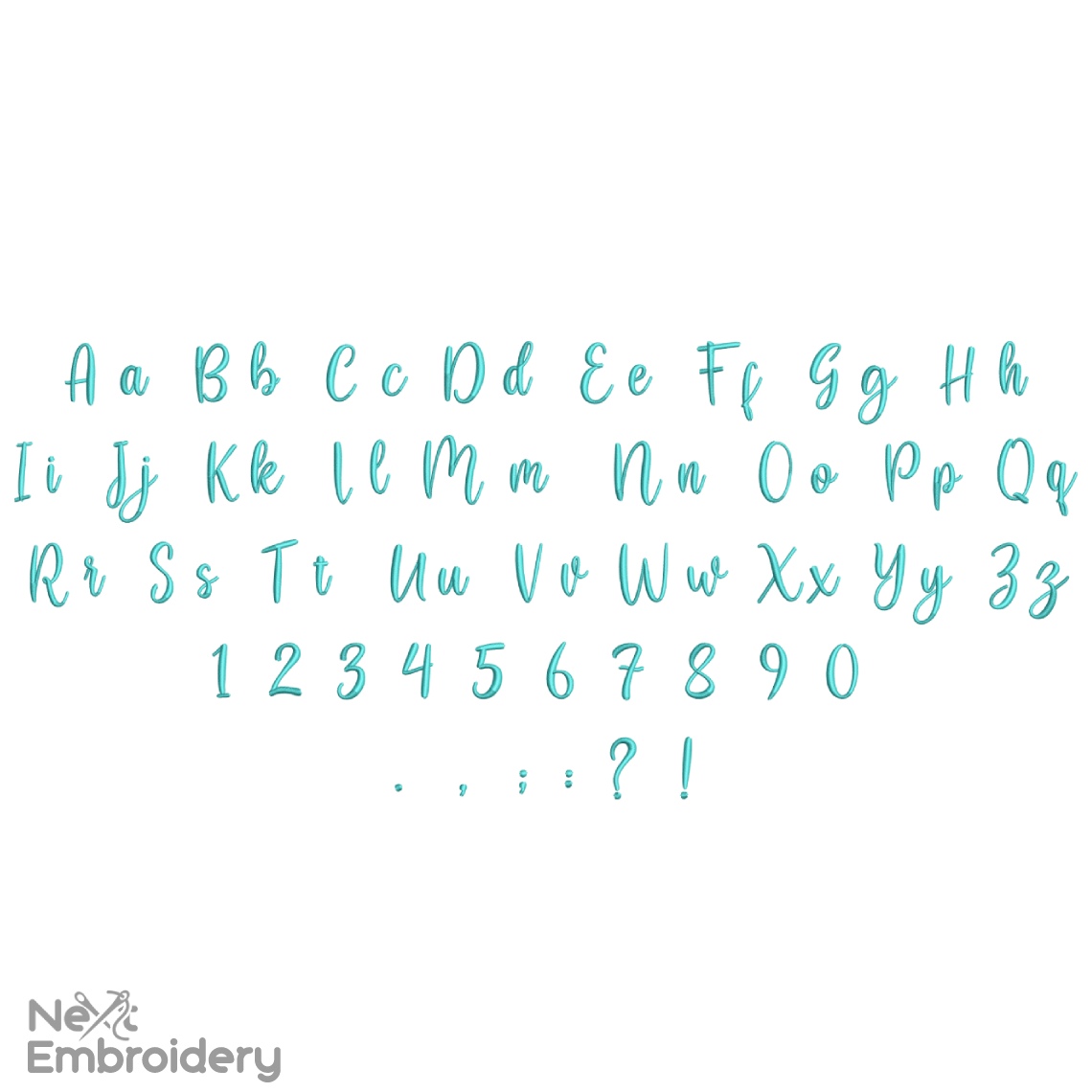 Annabelle Font EMbroidery Design