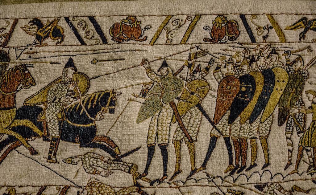 the Bayeux Tapestry - embroidered textiles