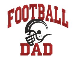 Football Dad Embroidery Design