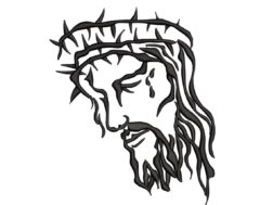 Jesus Embroidery Design
