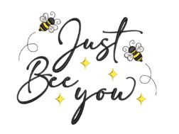 Just Bee Yourself embroidery design