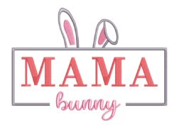 Mama Bunny Embroidery Design