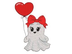 Mini Valentine Ghost Embroidery Designs
