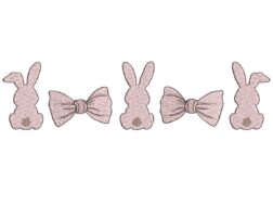 Coquette Bunnys Embroidery Design