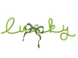 Coquette Lucky Embroidery Design
