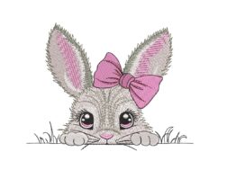Easter Bunny Embroidery Design