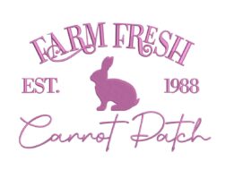Farm Fresh Embroidery Design