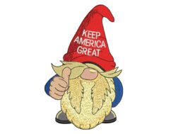 Keep America Great Embroidery Design