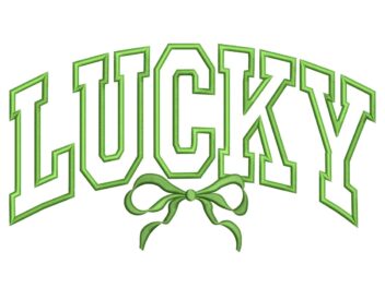 Lucky Embroidery Designs, St Patricks Day Lucky Holiday Embroidery Designs, Irish, Shamrock, Lucky, Happy, Instant Download