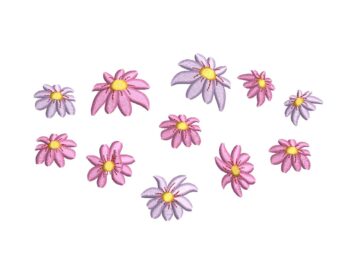 Mini Wildflowers Embroidery Design, Garden Spring Embroidery Designs