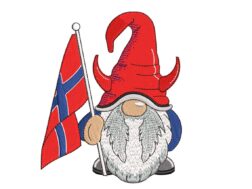 Norwegian Gnome Embroidery Design