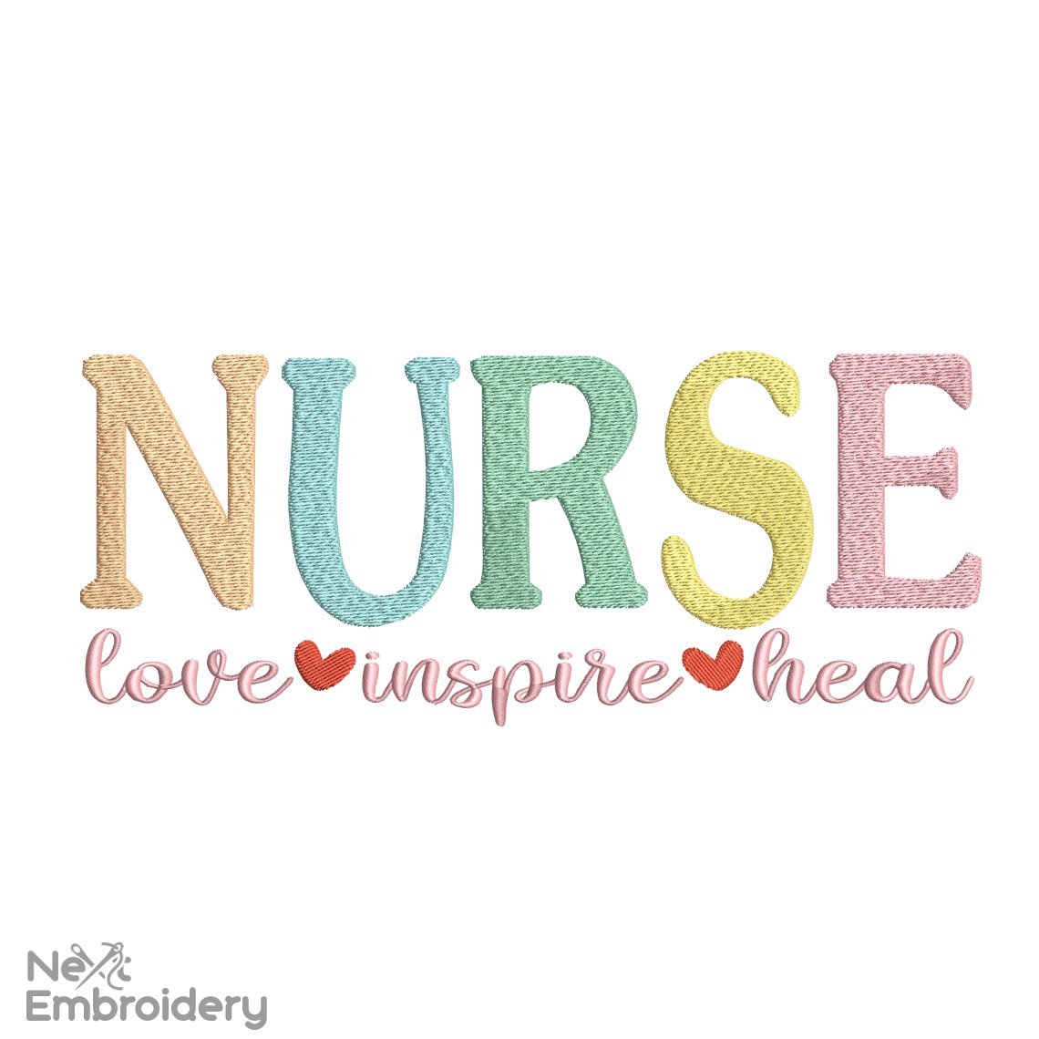 Nurse embroidery design. Machine embroidery design, Instant Download