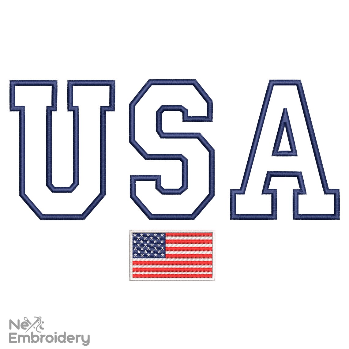 USA Embroidery Designs, USA Patriotic Embroidery Designs, Instant Download