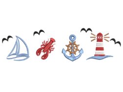 Coastal Embroidery Design