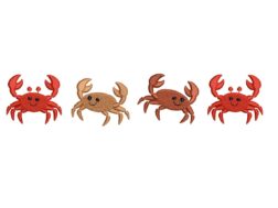 Nautical Crabs Embroidery Design