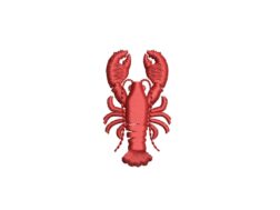 Mini Lobster Embroidery Design