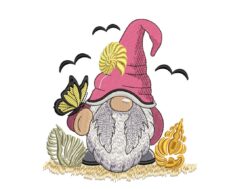 Gnome Summer Embroidery Design
