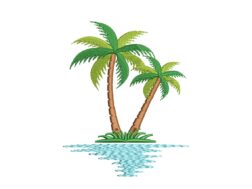 Mini Palm tree embroidery design