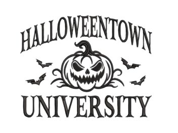 Halloweentown Embroidery Design. Halloween Embroidery, Funny Pumpkin Ghost Horror Machine Embroidery