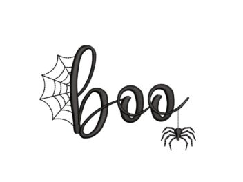 Mini Boo Embroidery Design, Halloween Machine Embroidery, Nightmare, Instant Download