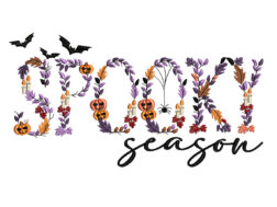 Halloween Spooky Embroidery Design