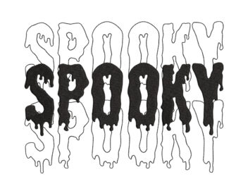 Spooky Embroidery Design. Halloween Machine Embroidery Design, spooky season, Fall embroidery, spider web, bat embroidery