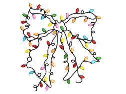 Coquette Christmas Embroidery Design