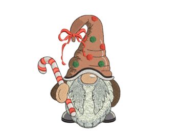 Holiday Gnome Embroidery Design, Christmas Embroidery Designs