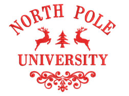 North Pole University Embroidery Designs