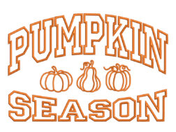 Pumpkin Season Embroidery Design